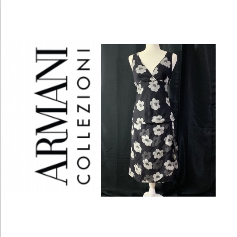 Armani silk top and skirt set